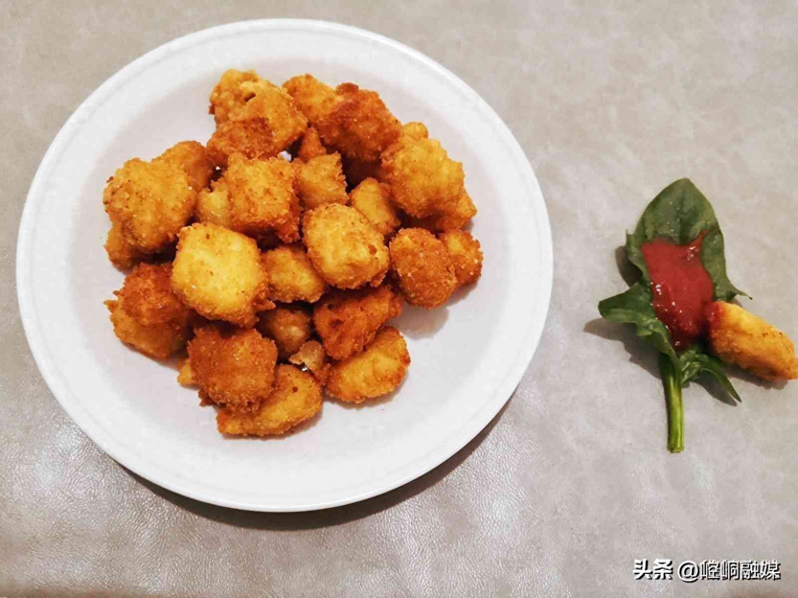 鸡米花怎么做好吃（孩子爱吃鸡米花？一块鸡胸肉轻松炸一盘，酥脆美味）(图1)